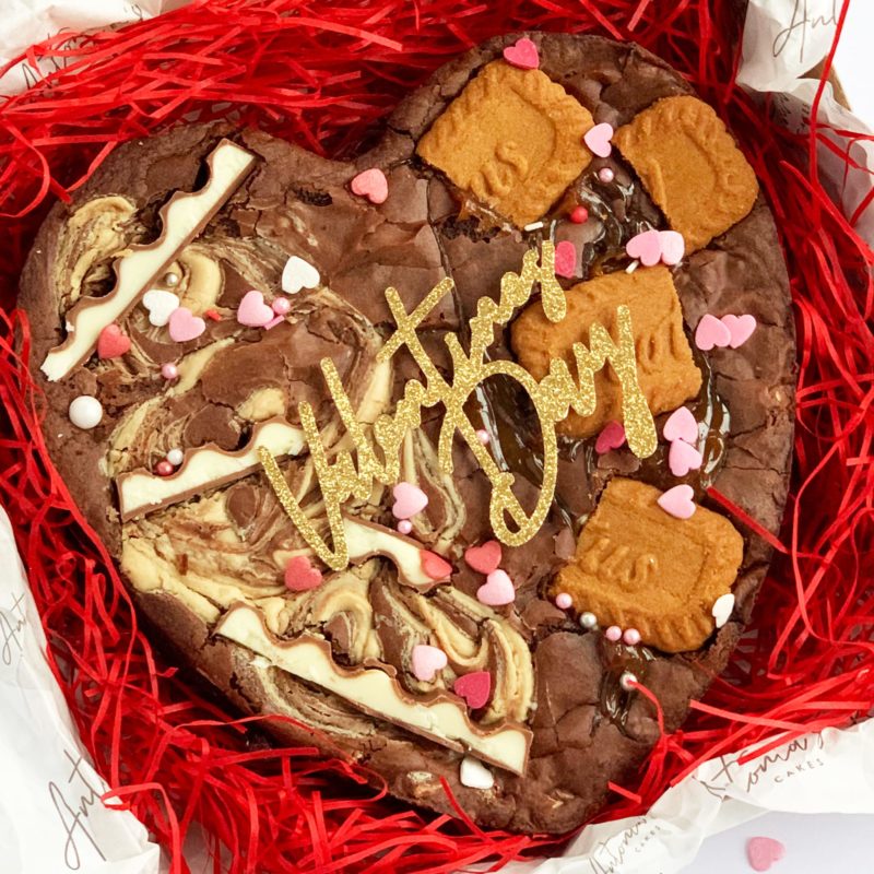 Valentine's Day Brownie Heart