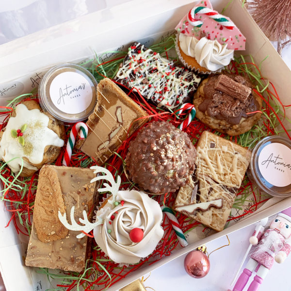 sharing festive treat box