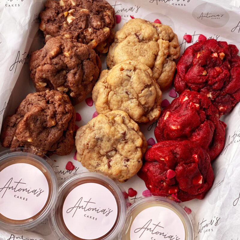 valentines day cookie dipping box